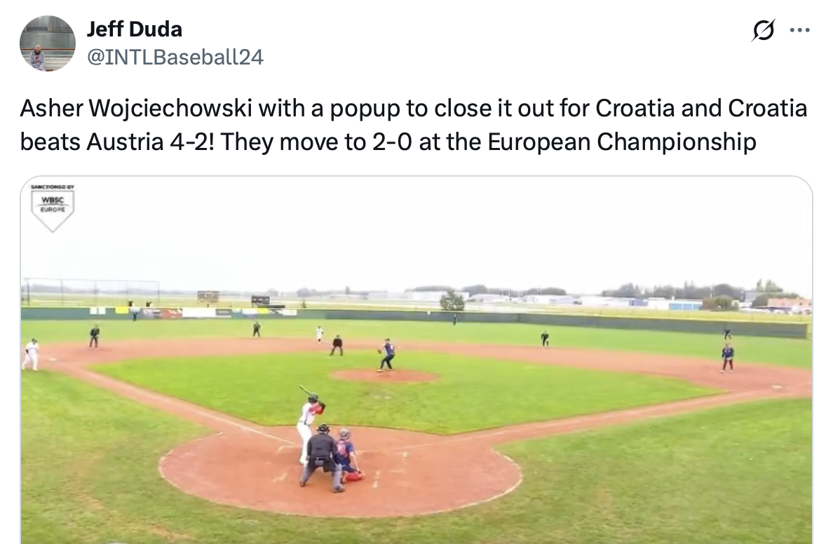 Asher Wojciechowski closes out the victory. Click image to view highlight on X / Twitter. 