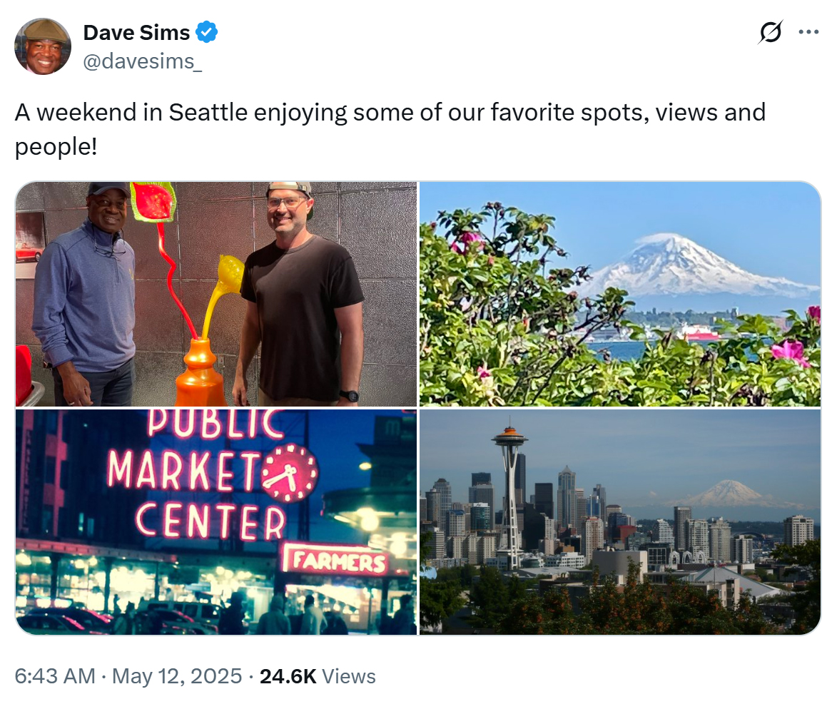 Dave Sims post on X