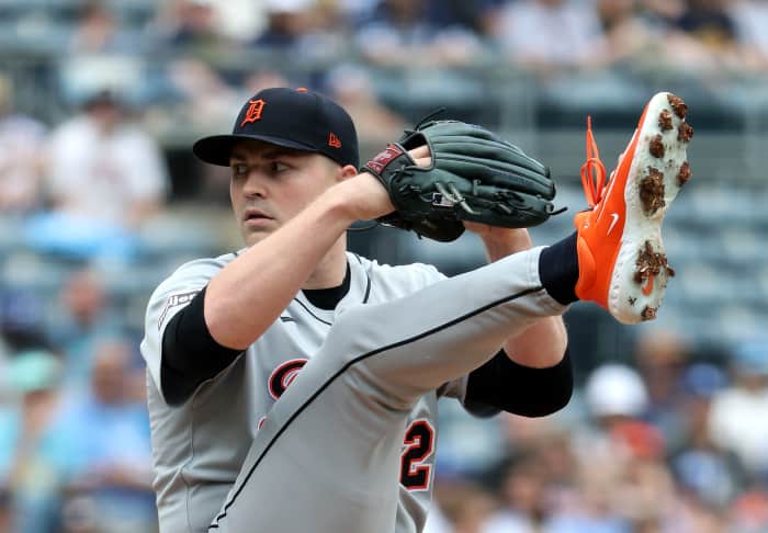 Tarik Skubal on the mound 