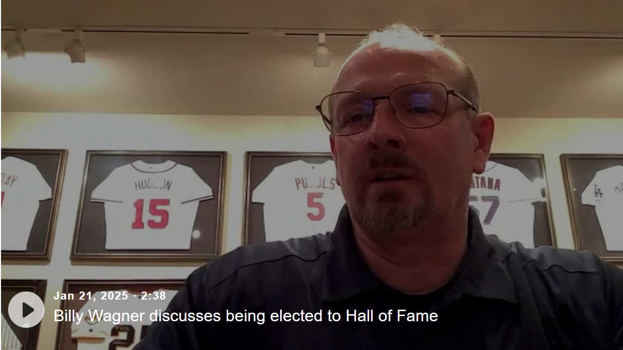 Billy Wagner discusses being elected to Hall of Fame