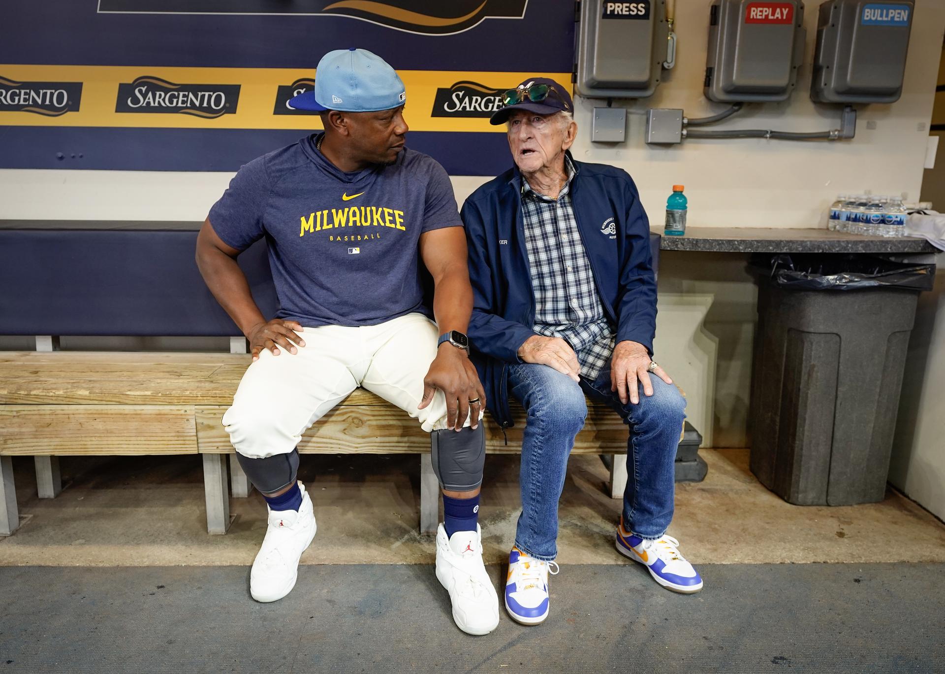 Bob Uecker and Rickie Weeks Jr.