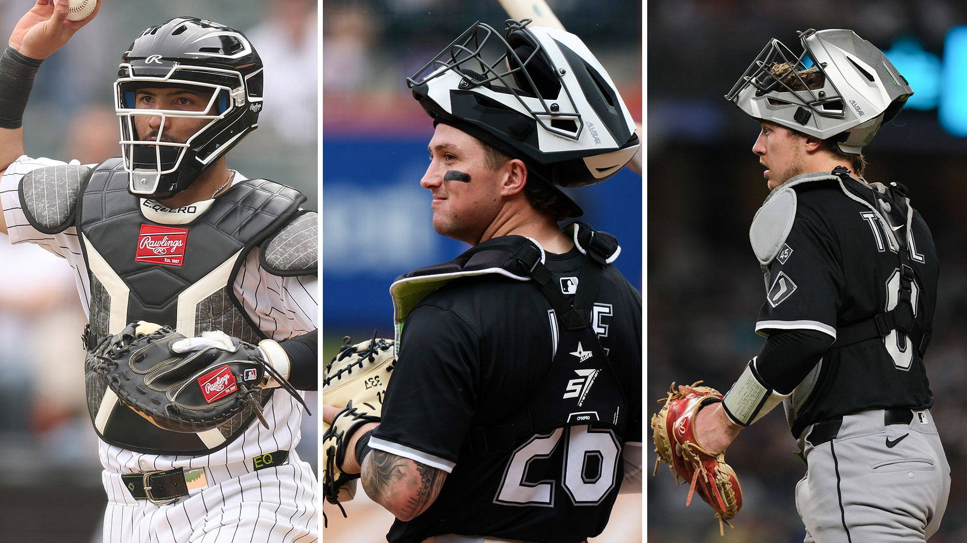 From left: Edgar Quero, Korey Lee, Kyle Teel