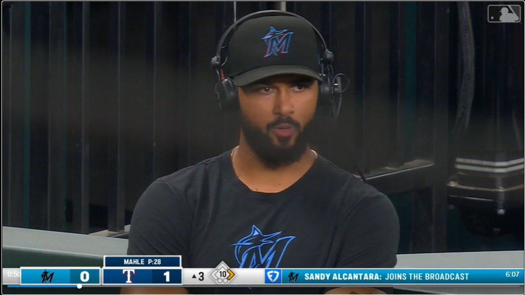 Sandy Alcantara joins the broadcast