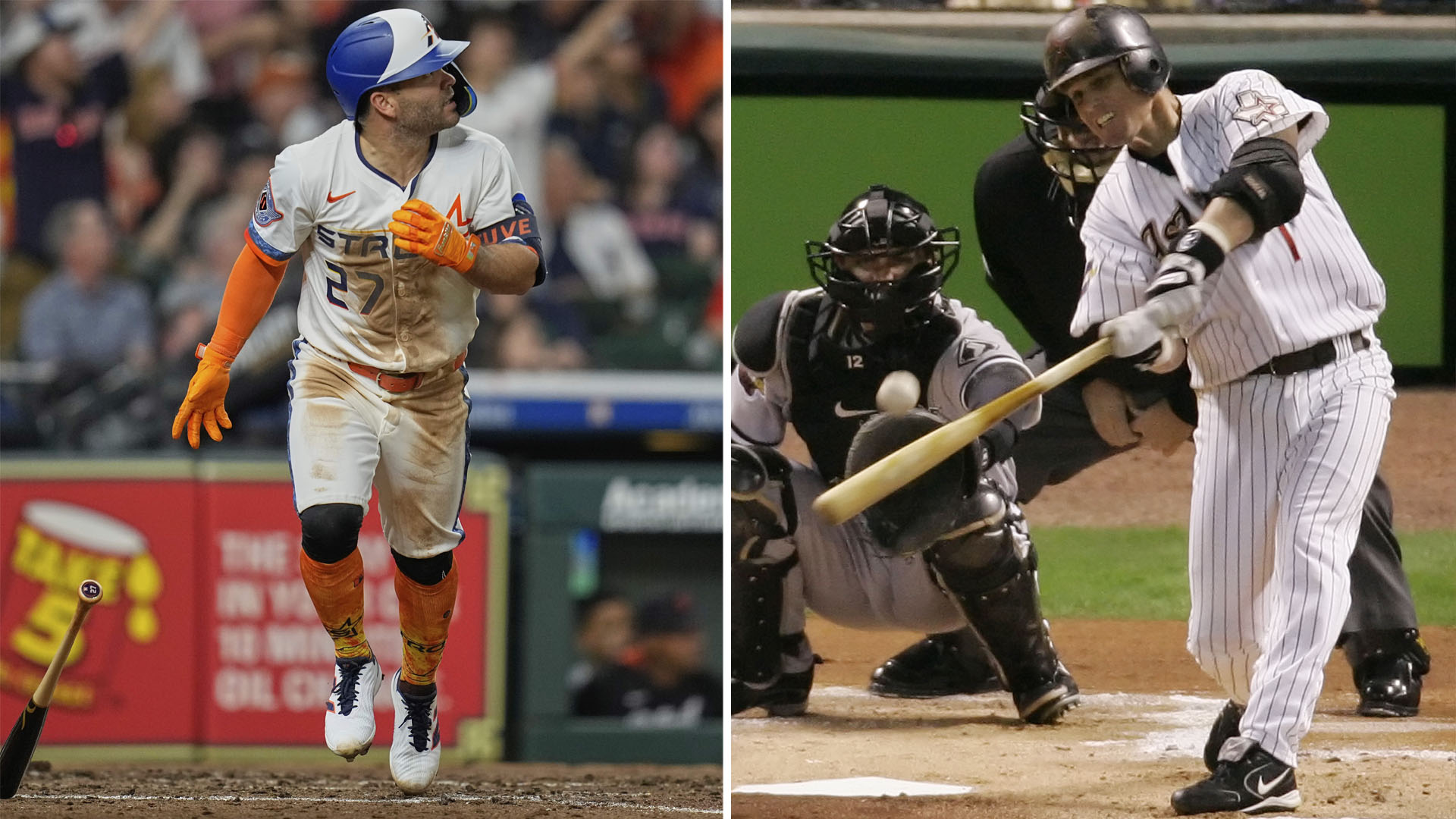 Jose Altuve and Craig Biggio