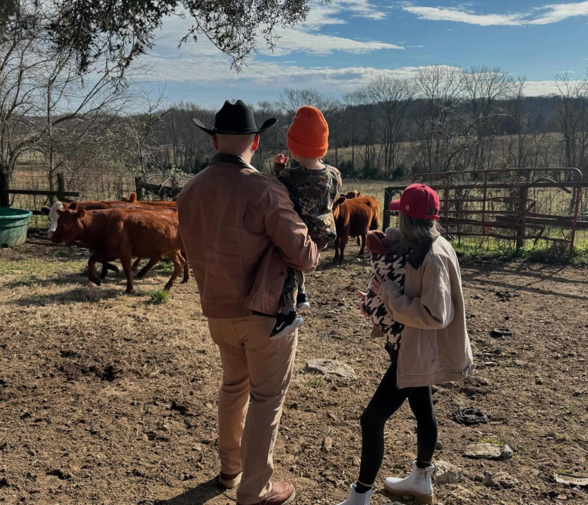 The Burgers at their family ranch