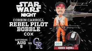 Corbin Carroll Rebel Pilot Bobble