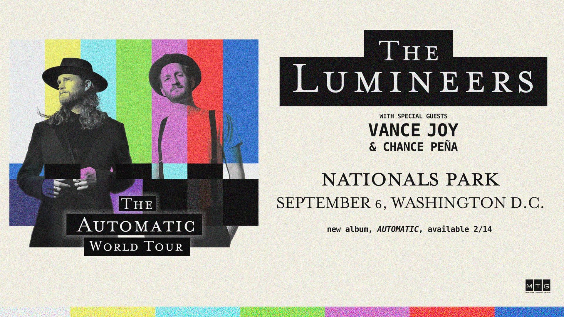 Lumineers coming to Nationals Park