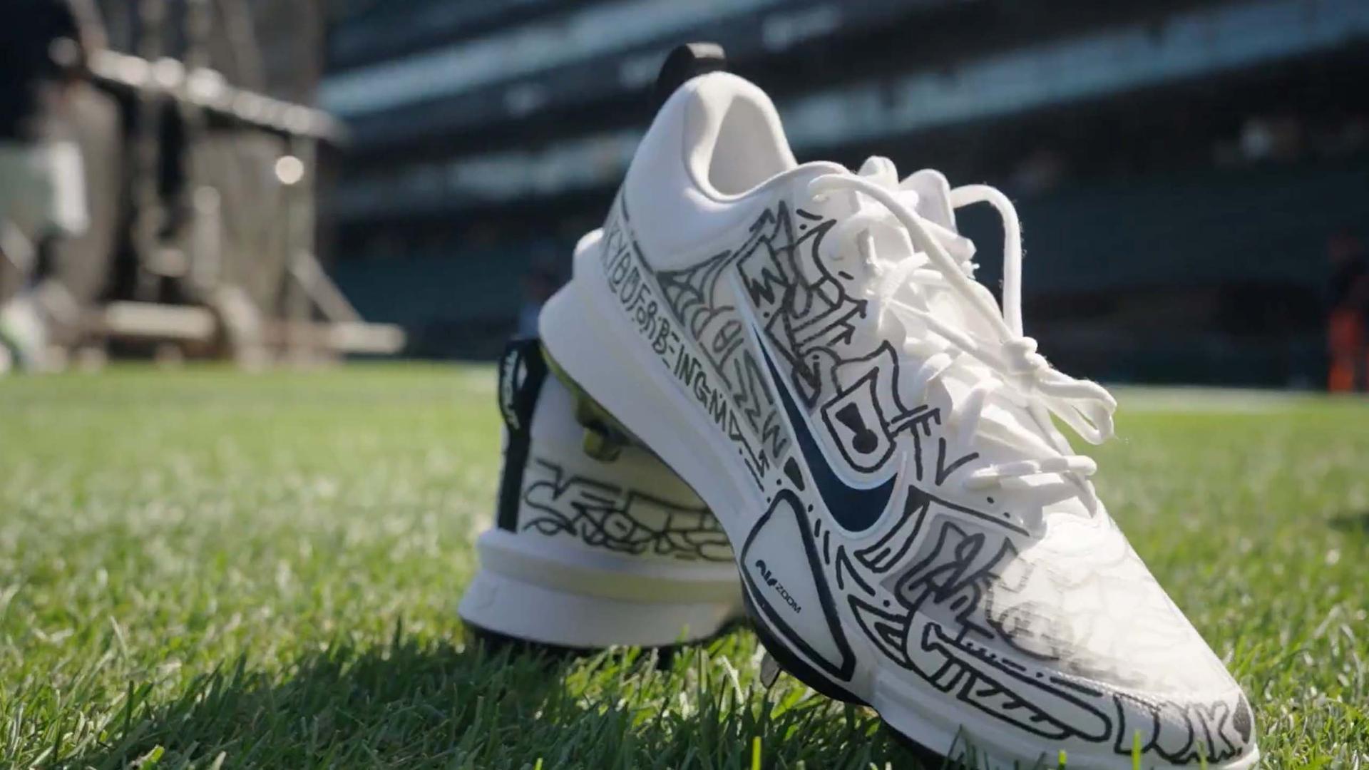 Davis Martin's Players' Weekend cleats