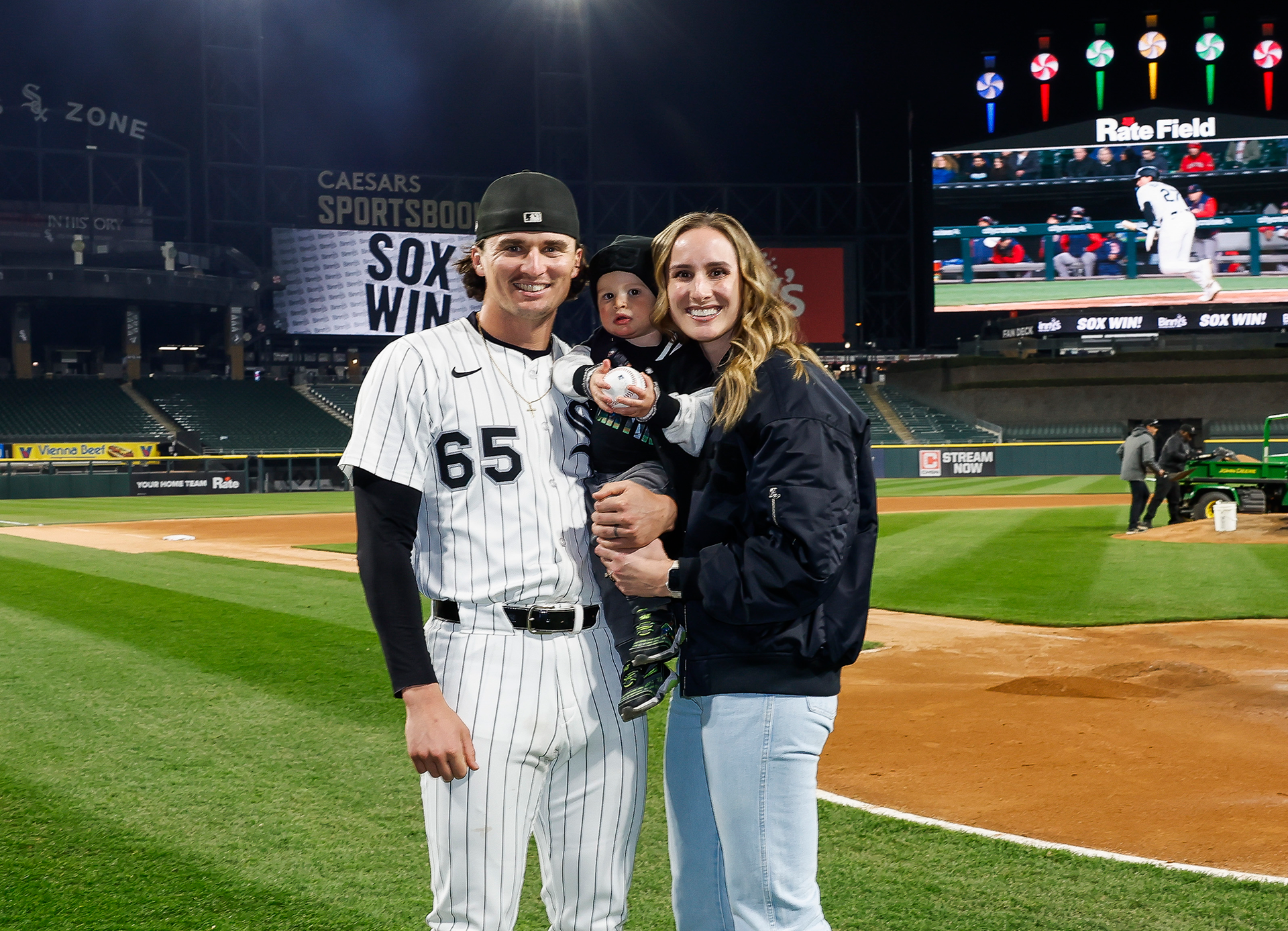 Davis and Jenna Martin, with their son, Doak