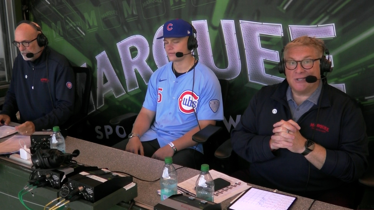 Ethan Conrad in the broadcast booth
