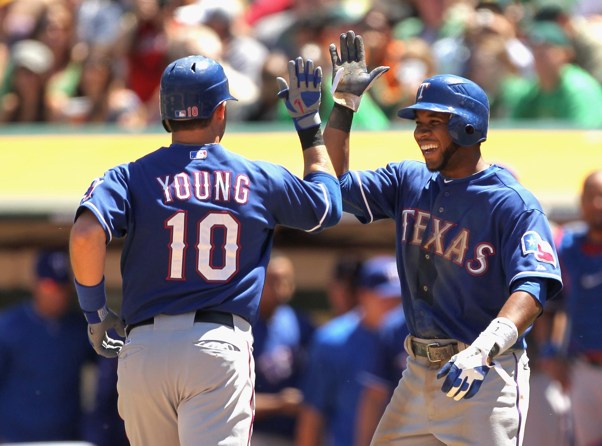 Michael Young and Elvis Andrus