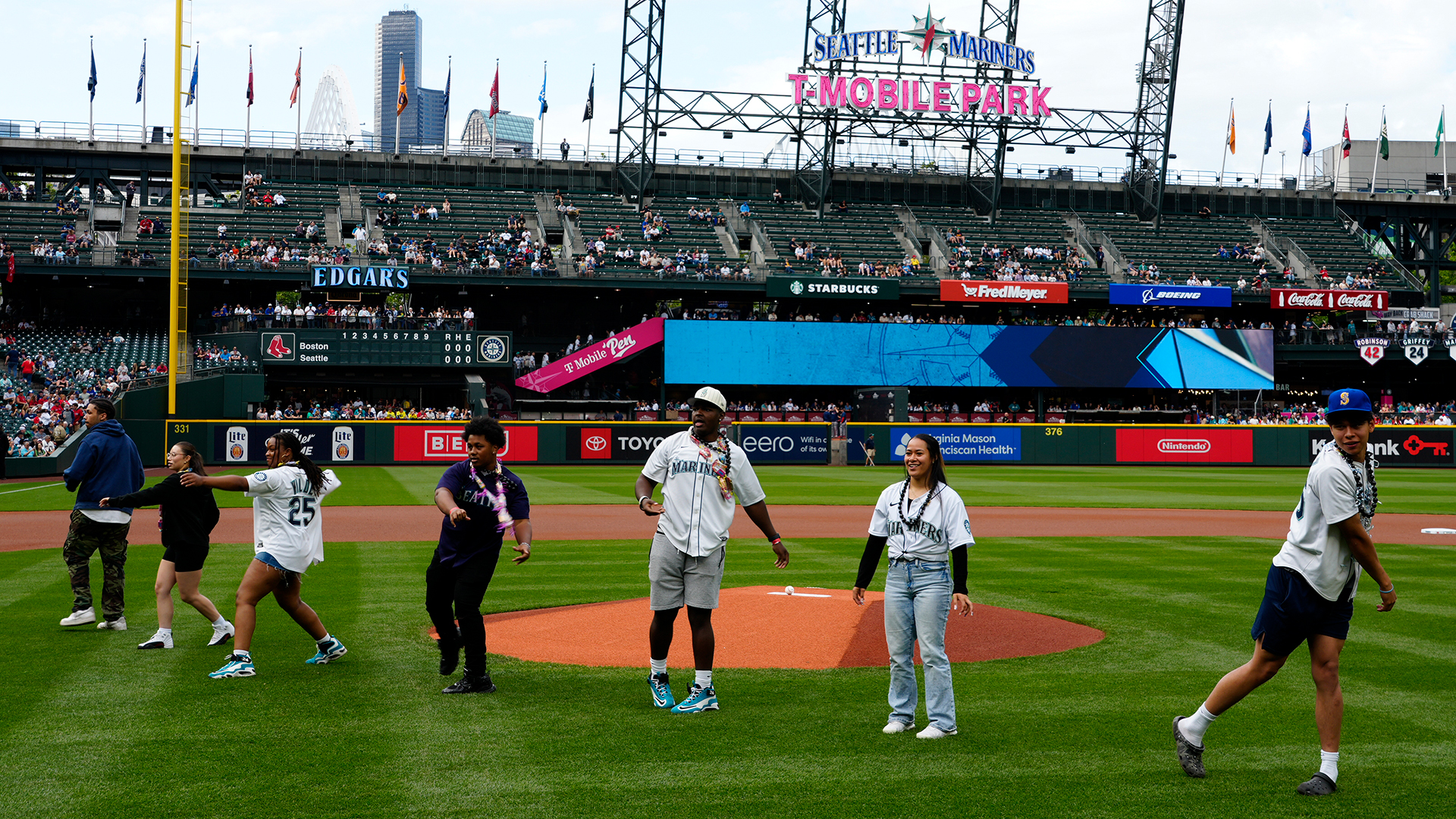 Hometown Nine first pitch