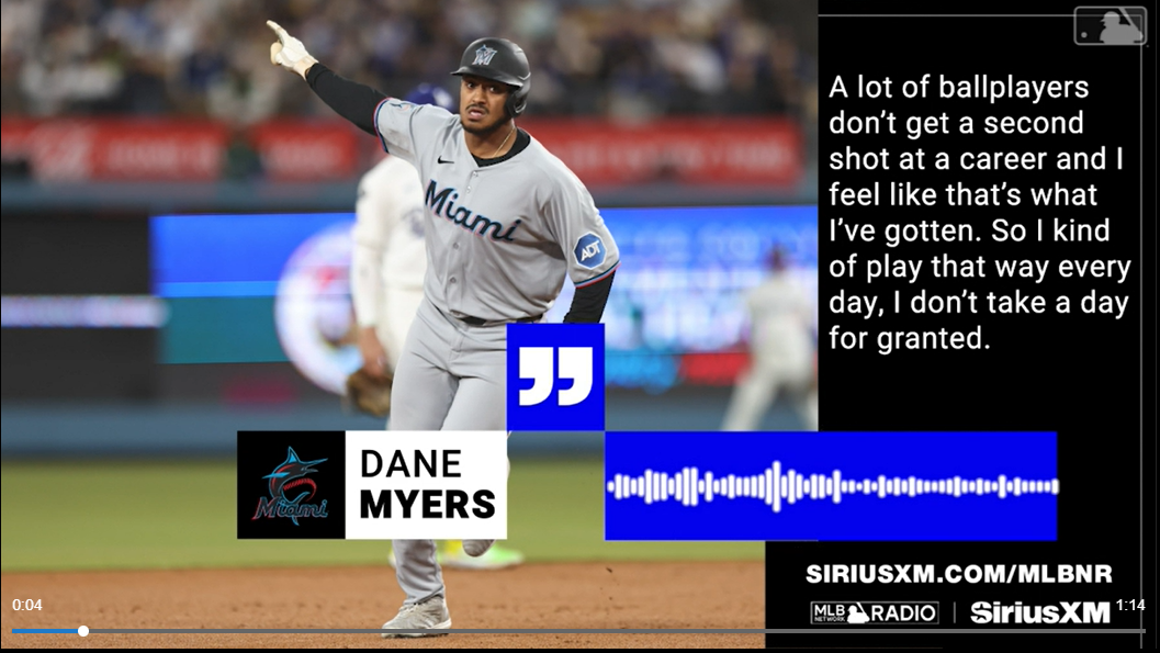 Dane Myers: ''I don't take a day for granted''