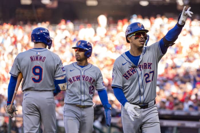 Brandon Nimmo, Francisco Lindor. Mark Vientos