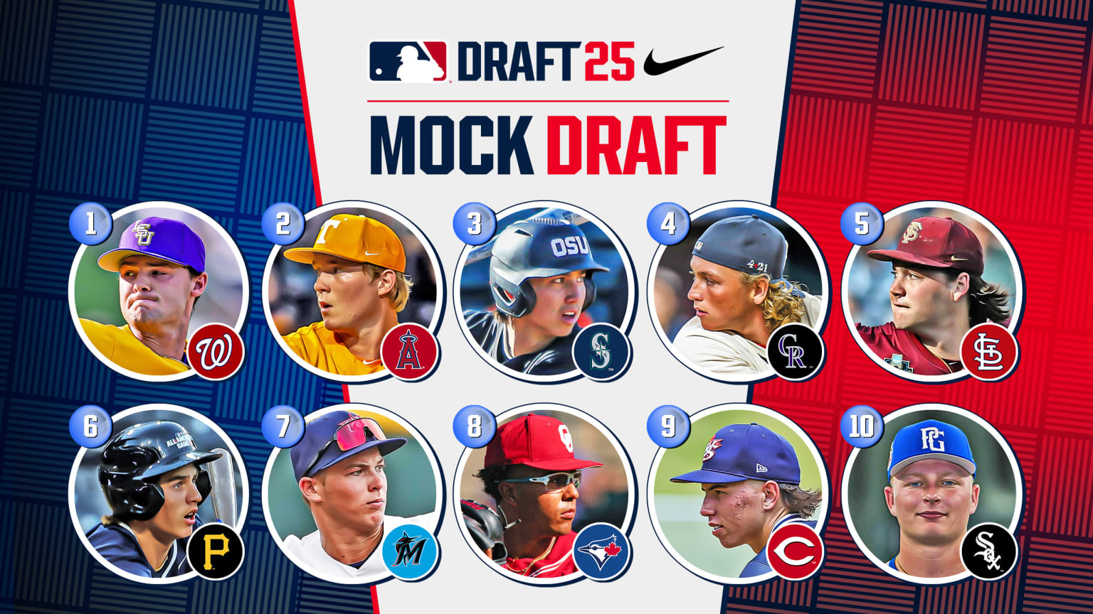 2025 MLB Pipeline mock draft
