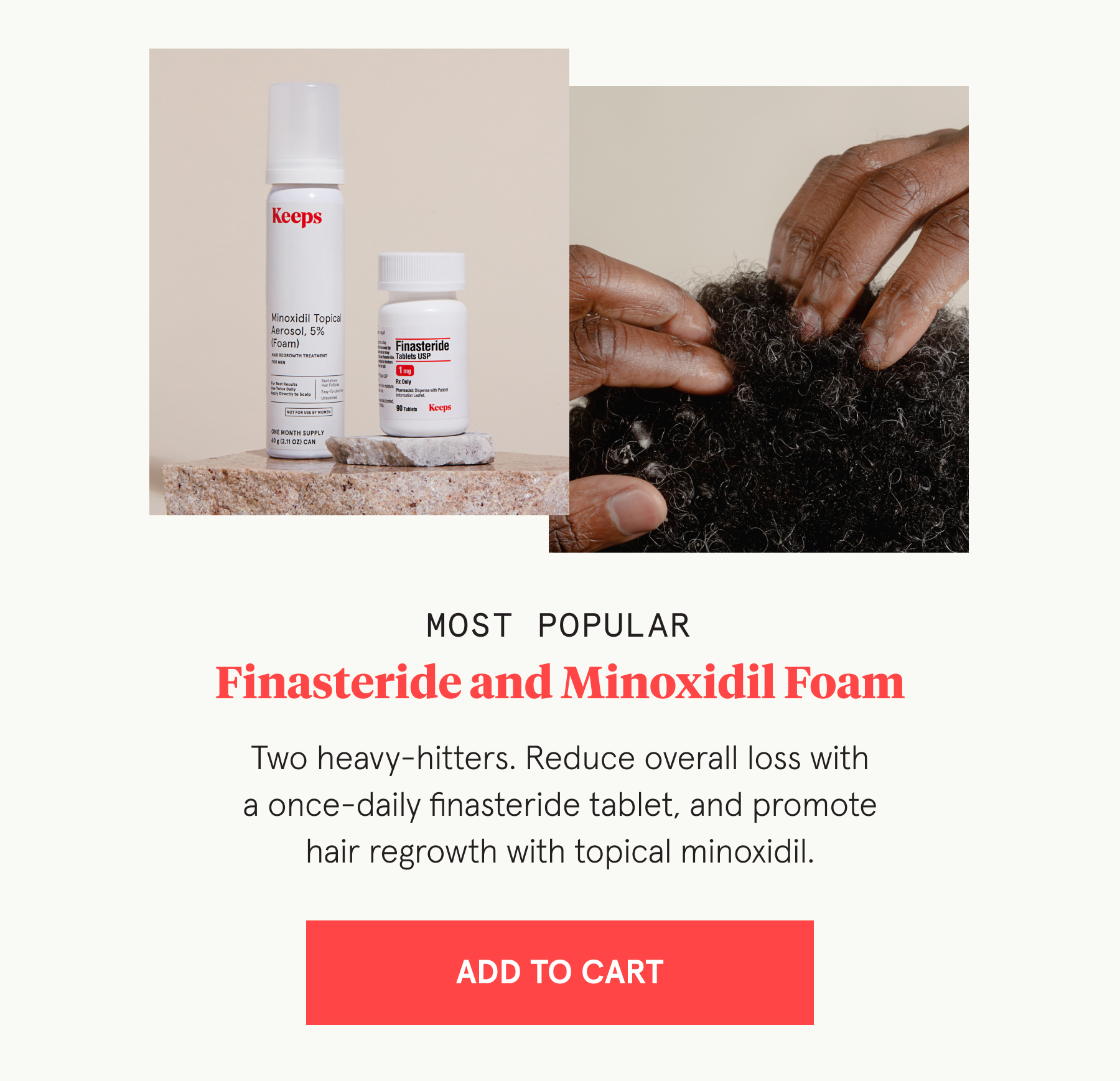 Finasteride and Minoxidil Foam