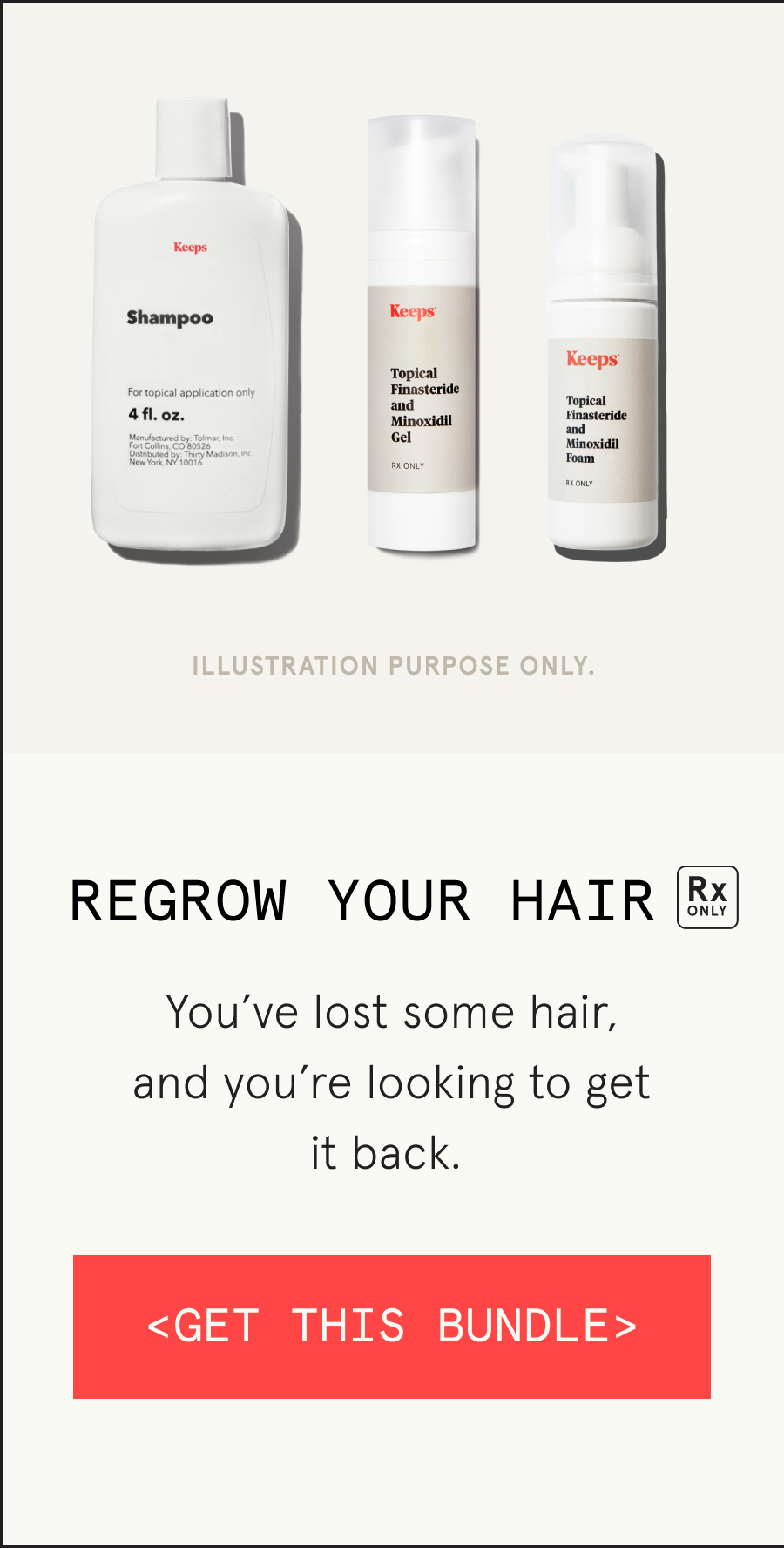 Keep your hair.