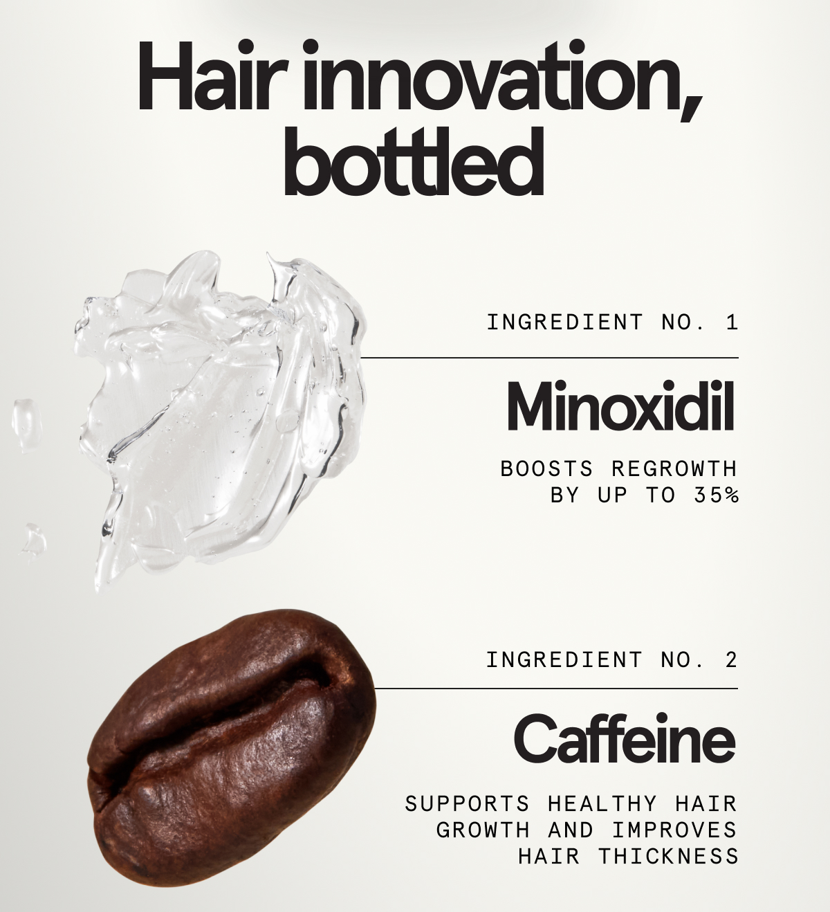 Hair innovation bottled