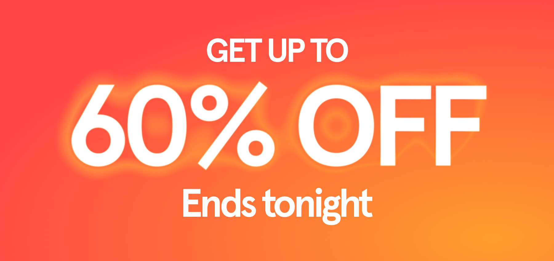 Cyber Monday up to 60% off extended