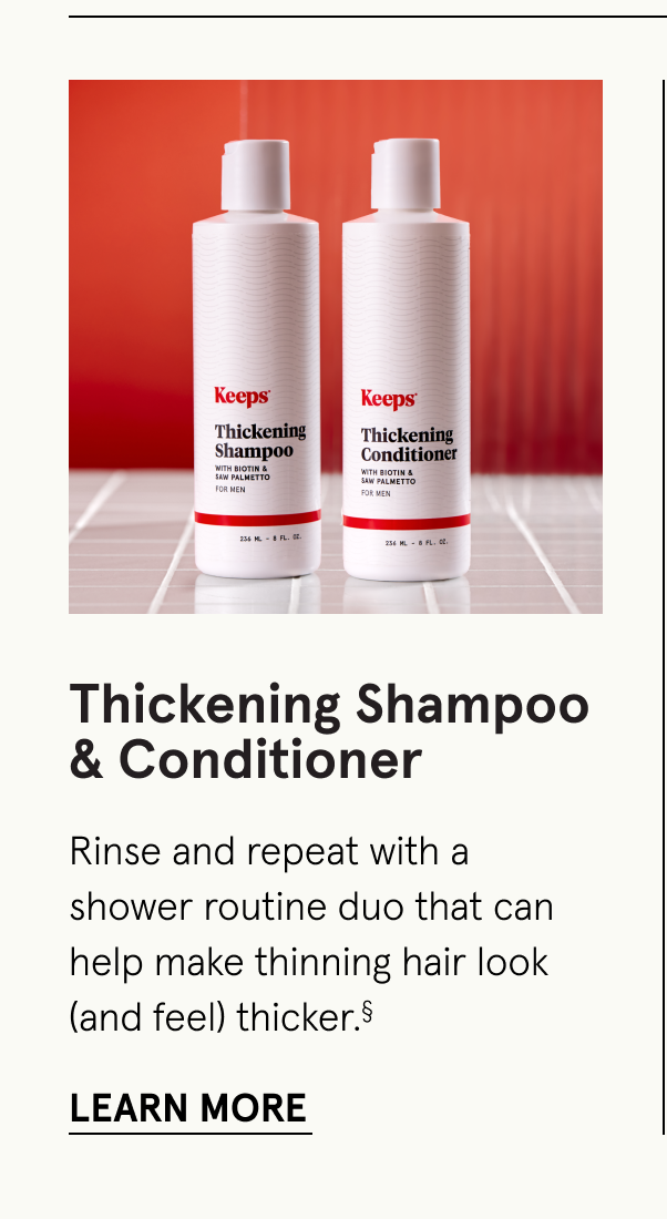Thickening shampoo and conditioner