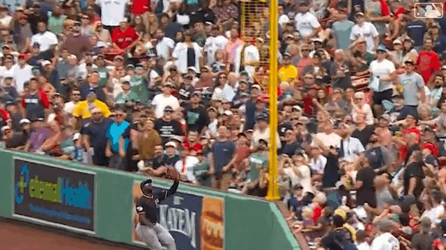 Trevor Story's homer bounces off Jhonkensy Noel's glove