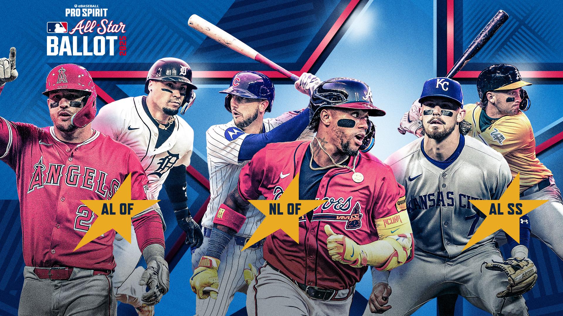 Three of the closest ballot battles are at AL outfield, NL outfield and AL shortstop