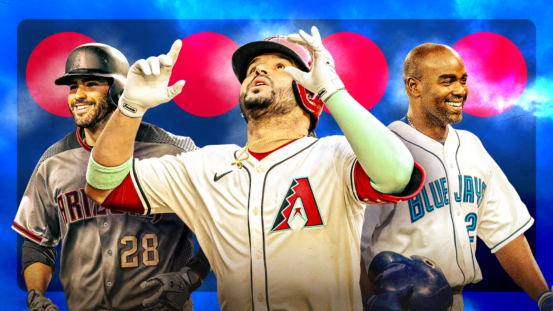 J.D. Martinez, Eugenio Suárez and Carlos Delgado