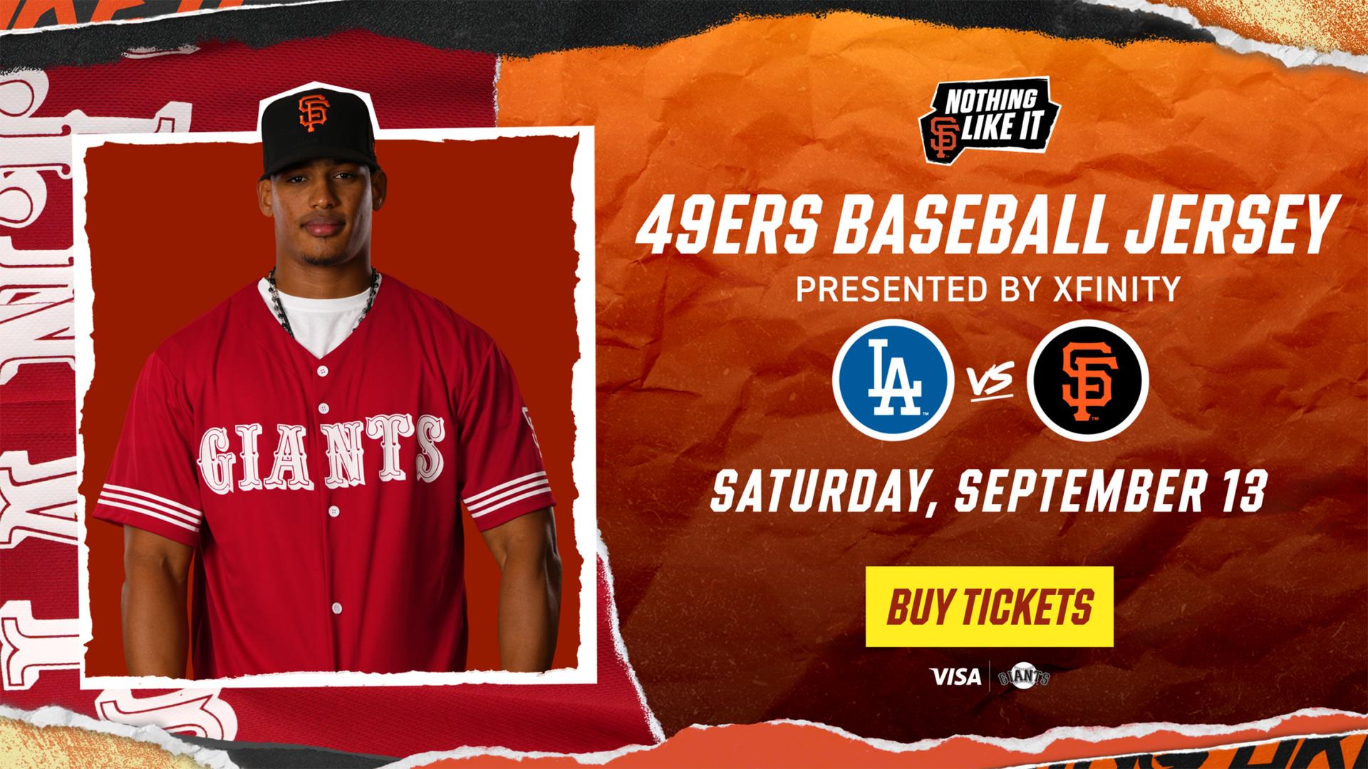 Giants 49ers Baseball Jersey Night
