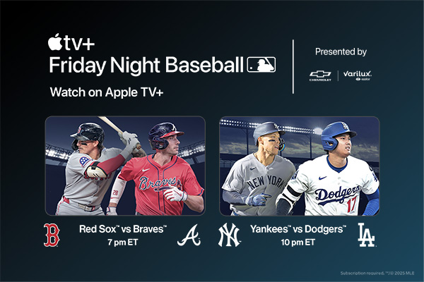 Friday Night Baseball. Watch on Apple TV+