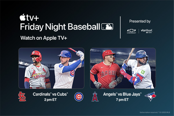 Friday Night Baseball. Watch on Apple TV+