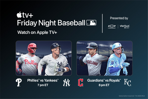 Friday Night Baseball. Watch on Apple TV+