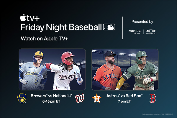 Friday Night Baseball. Watch on Apple TV+