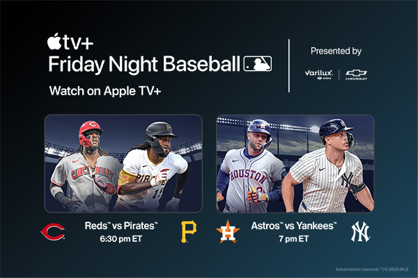 Friday Night Baseball. Watch on Apple TV+