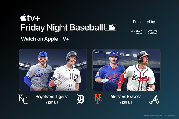 Friday Night Baseball. Watch on Apple TV+
