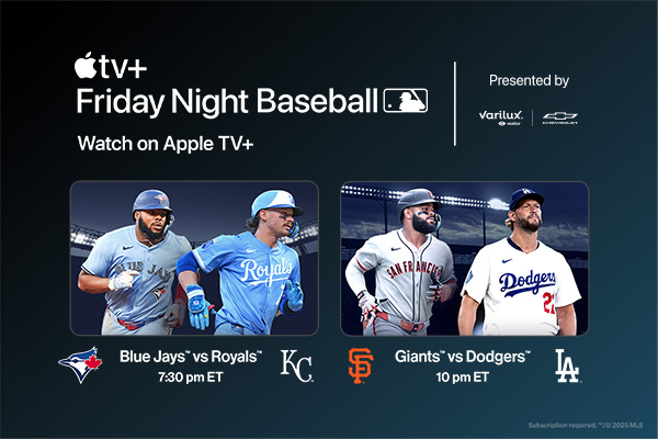 Friday Night Baseball. Watch on Apple TV+
