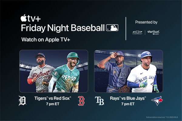 Friday Night Baseball. Watch on Apple TV+