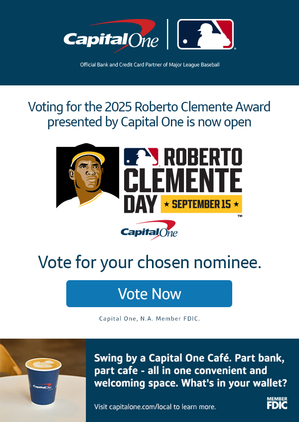 Voting for the 2025 Roberto Clemente Award presented by Capital One is now open