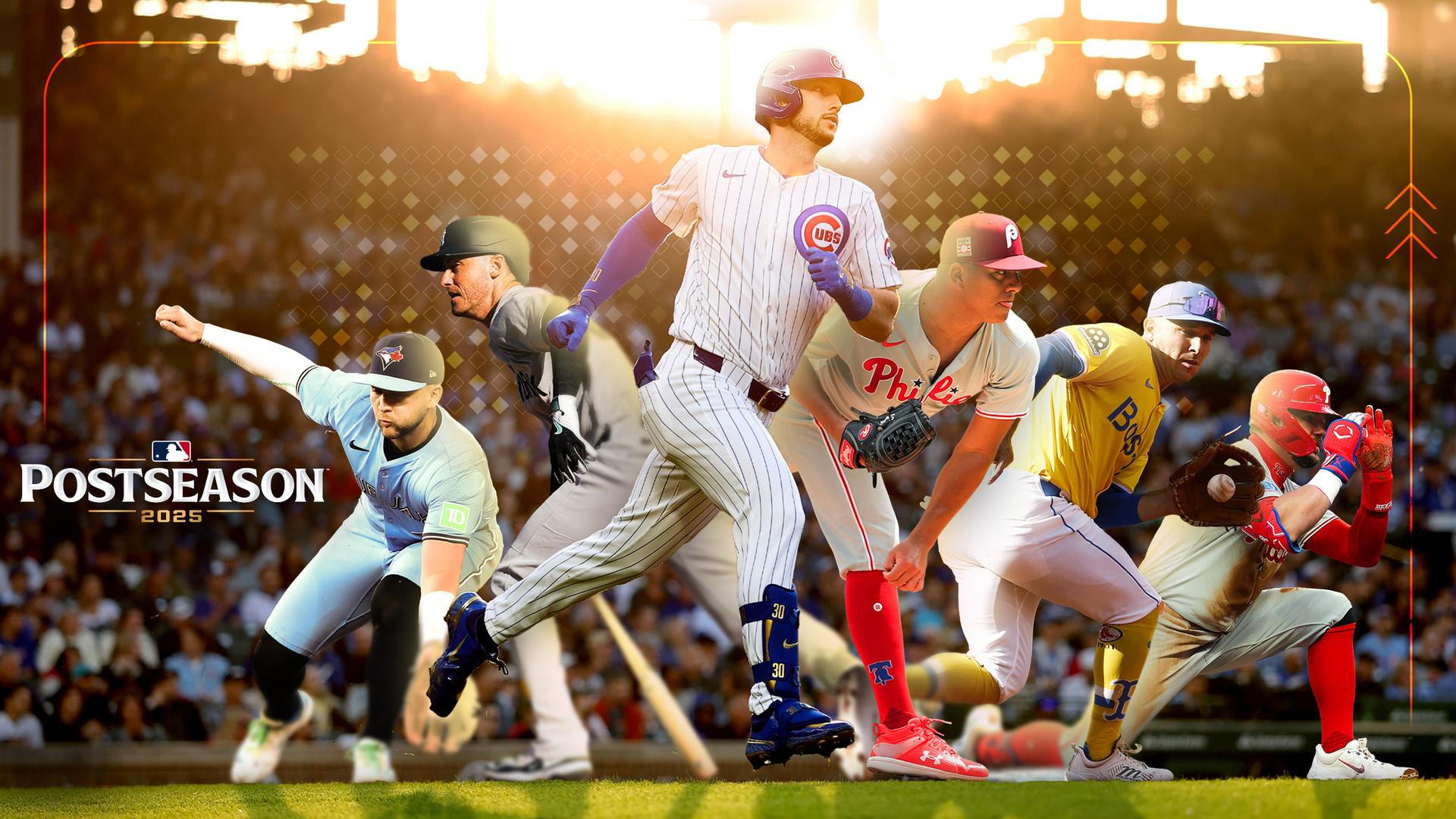 Bo Bichette, Cody Bellinger, Kyle Tucker, Ranger Suárez, Alex Bregman and Kyle Schwarber