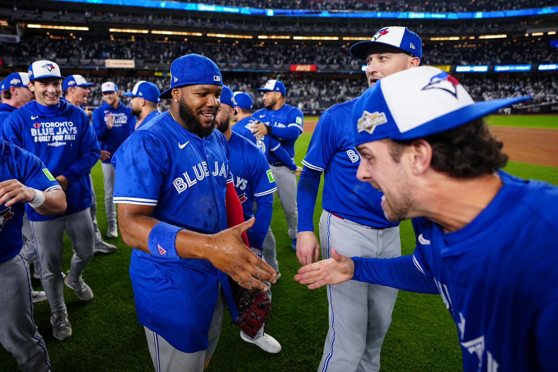 Vladimir Guerrero Jr. and Ernie Clement
