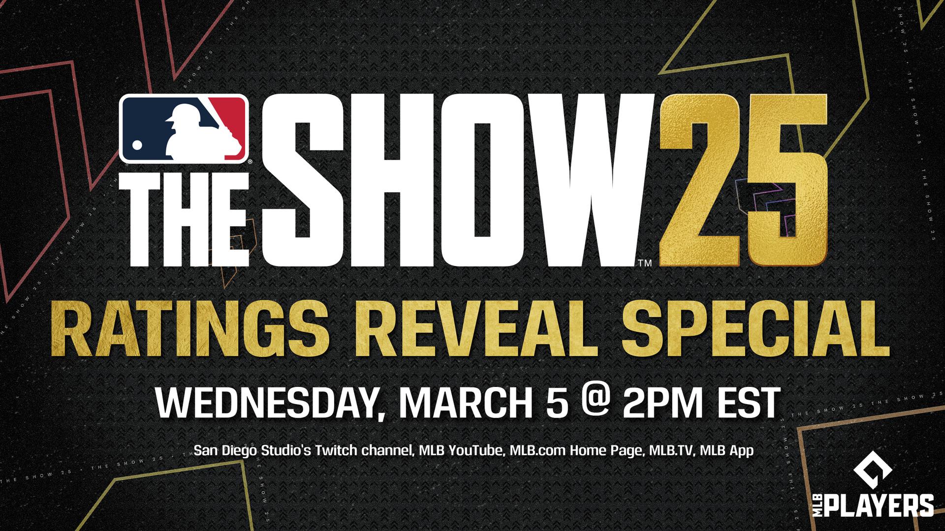 MLB The Show Ratings Reveal Special is today