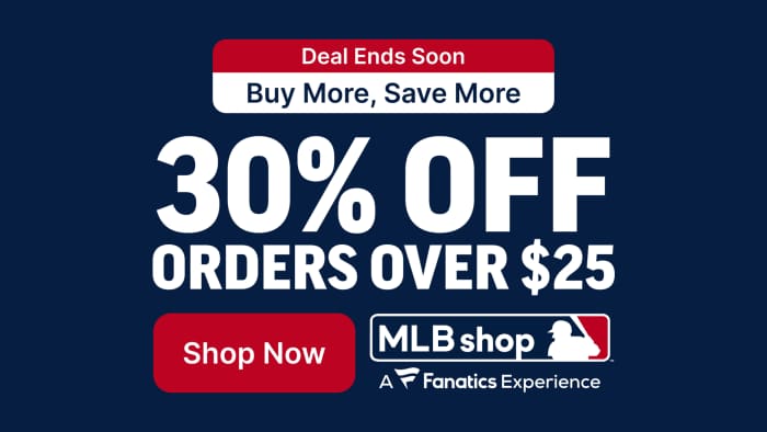 30 percent off in the MLB Shop today