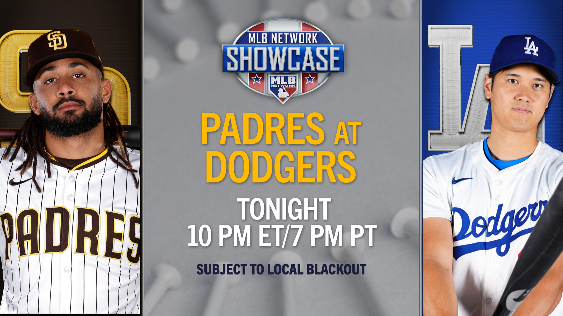 Fernando Tatis Jr. and the Padres face Shohei Ohtani and the Dodgers in an MLB Network Showcase
