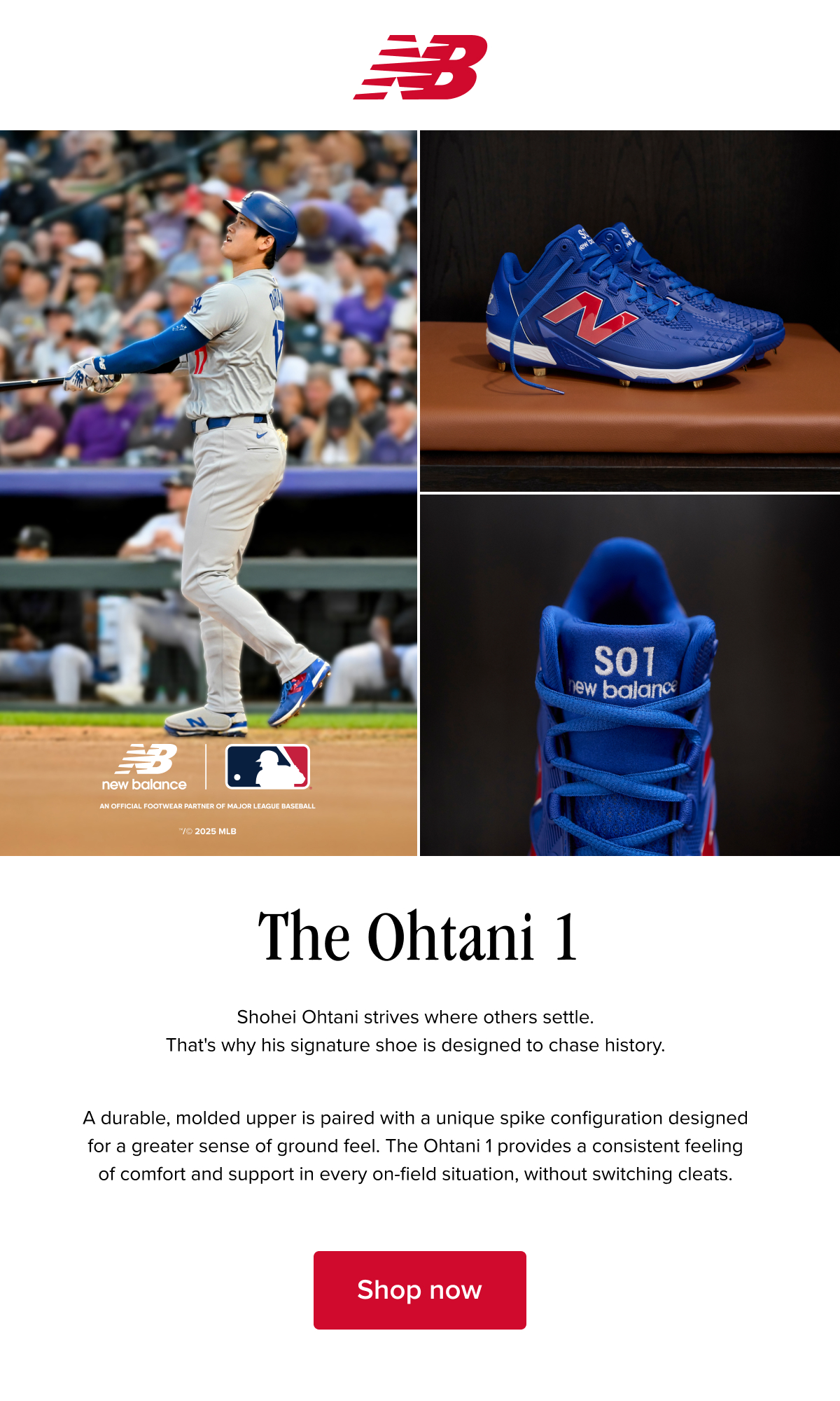 Shohei Ohtani strives where others settle. That's why his signature shoe is designed to chase history. Shop Now.