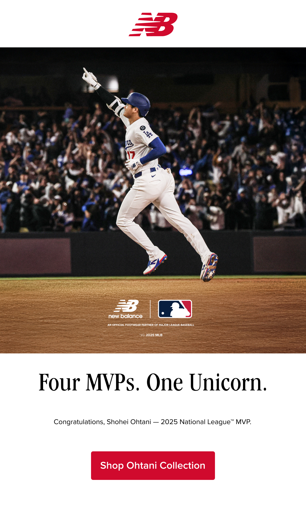 Four MVPs. One Unicorn. Shop Ohtani Collection.