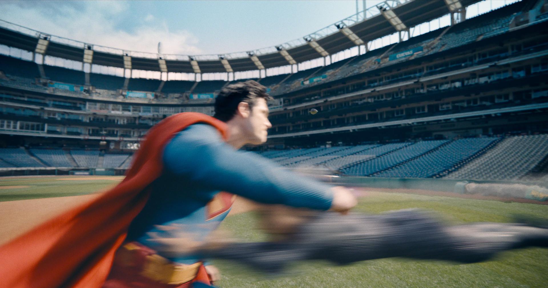 Fight scene at Progressive Field in Superman movie