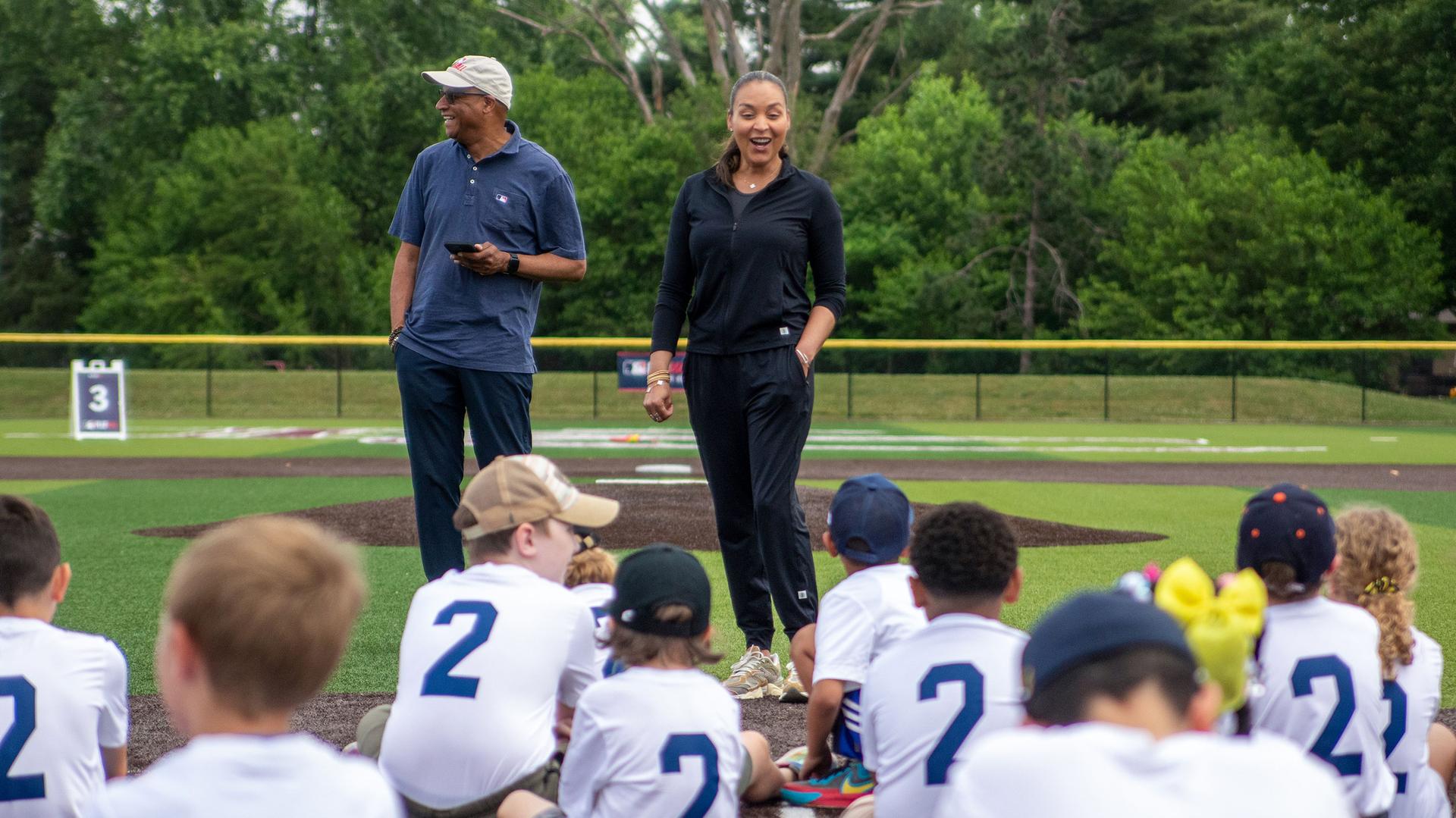 150 kids came out for the baseball clinic