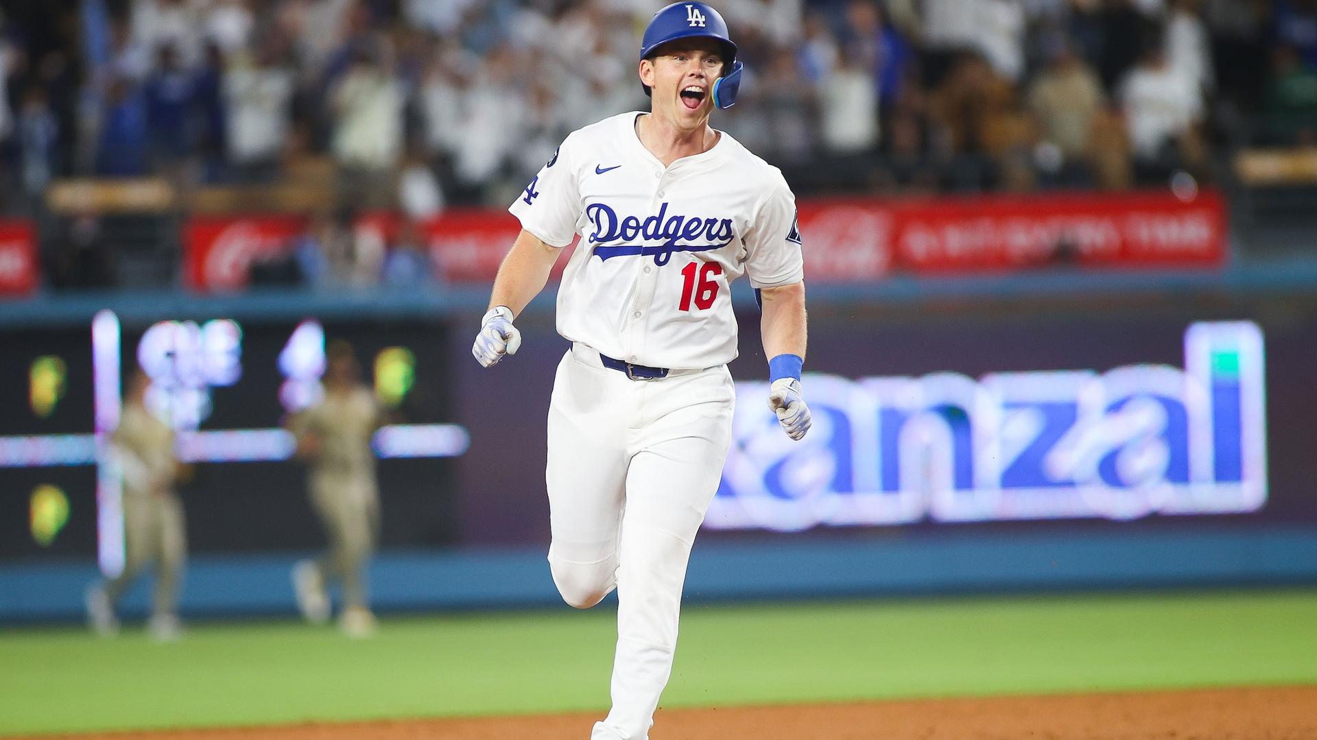 Will Smith celebrates after hitting a walk-off home run