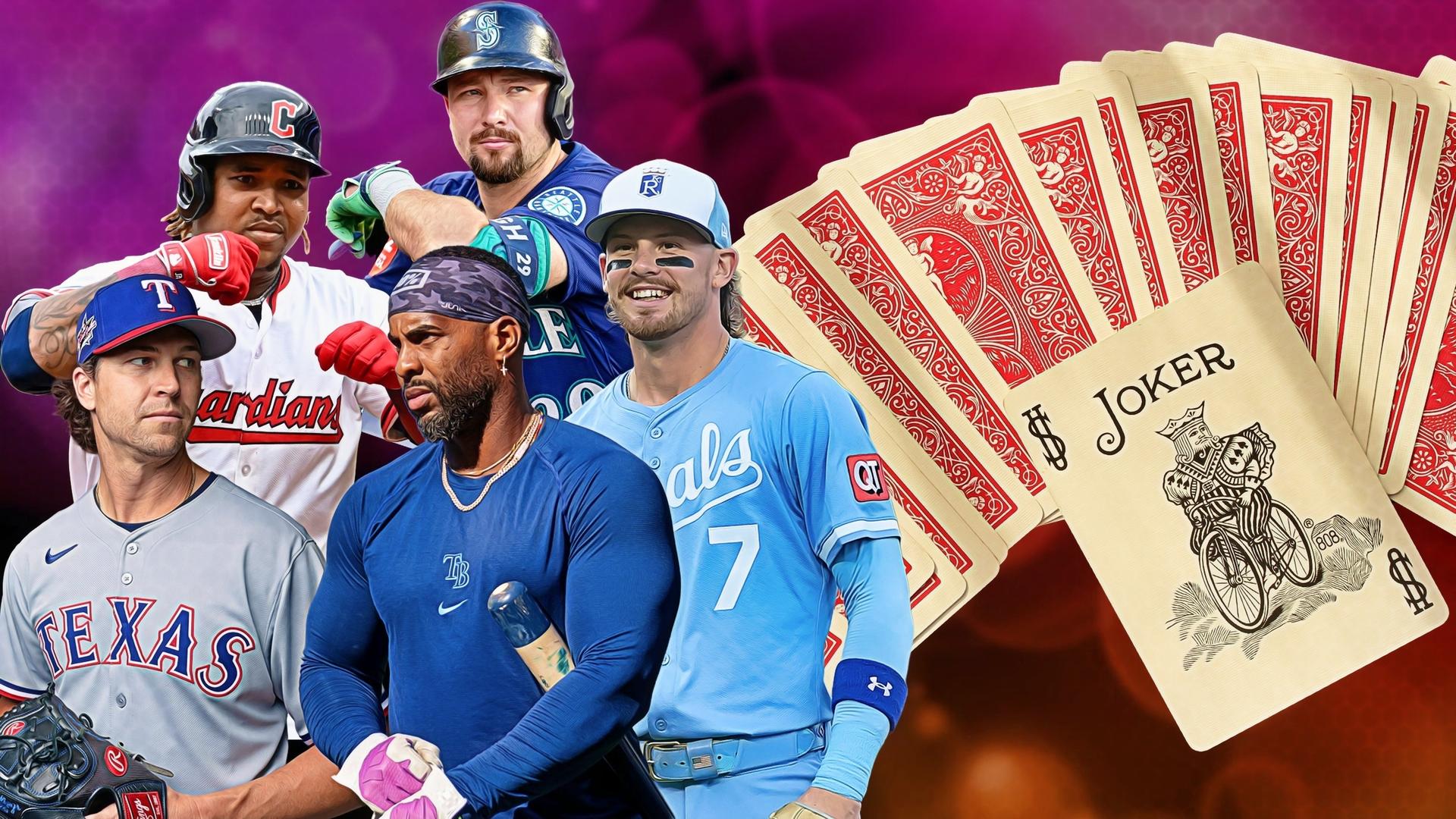 Jacob deGrom, José Ramírez, Yandy Díaz, Cal Raleigh and Bobby Witt Jr.