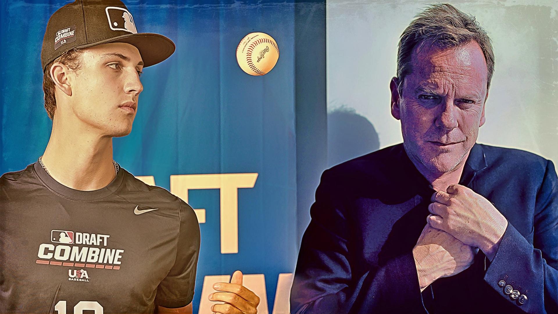 A side-by-side of Draft prospect Jack Bauer and actor Kiefer Sutherland