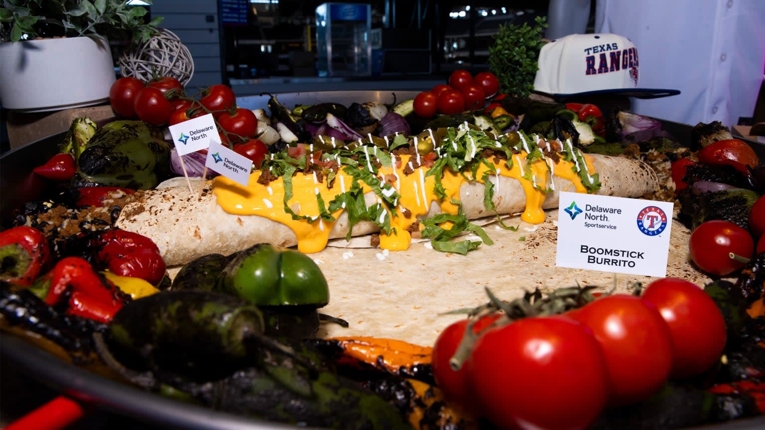 The Boomstick Burrito, available at Globe Life Field